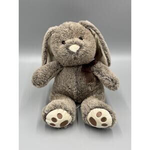 Walmart Brown Bunny Rabbit Plush 12 Inch Stuffed Animal W/ Ribbon Bow